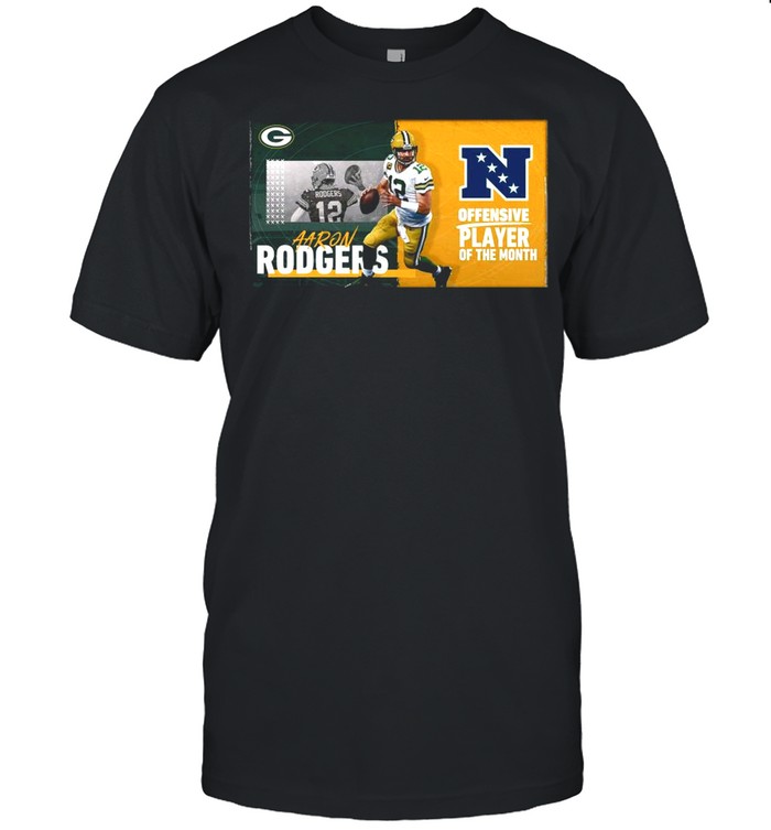 Green Bay Packers Aaron Rodgers Offensive Player Of The Month 2021 shirt Classic Men's T-shirt