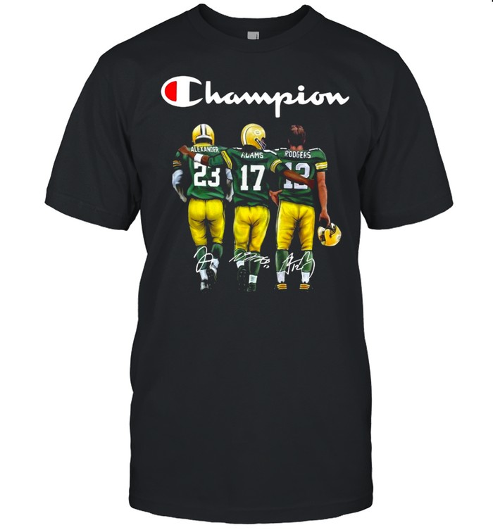 The Green Bay Packers Alexander Adams And Rodgers Champion 2021 Signature shirt