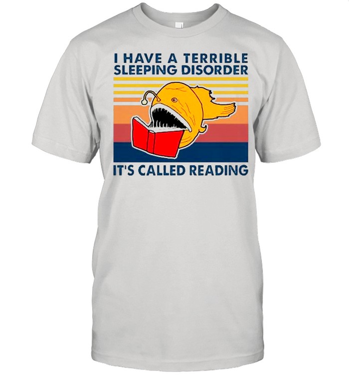 i have a terrible sleeping disorder it’s called reading vintage shirt Classic Men's T-shirt