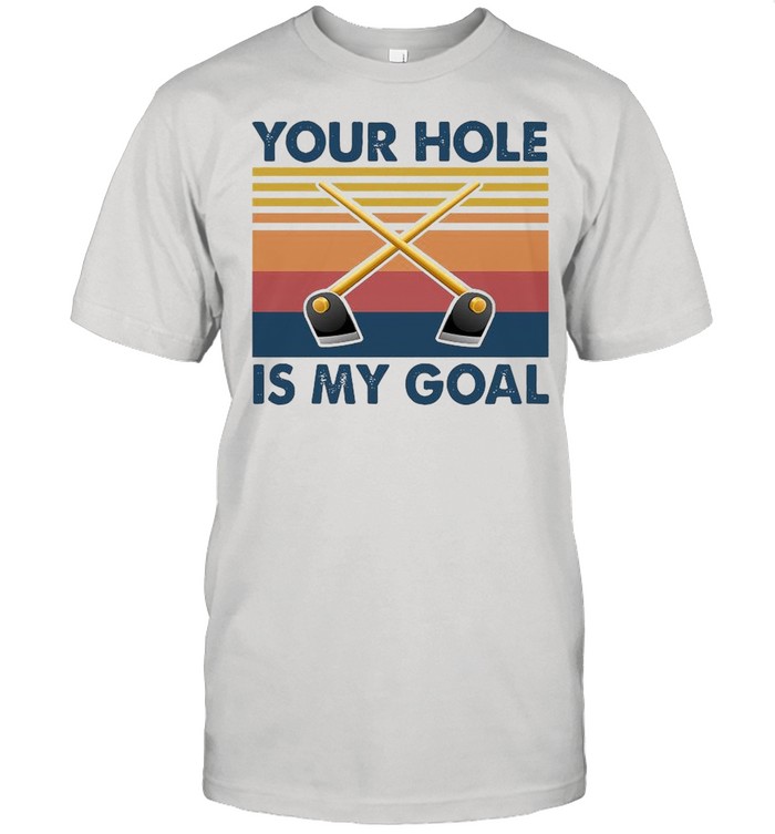 Your Hole Is My Goal Vintage shirt Classic Men's T-shirt