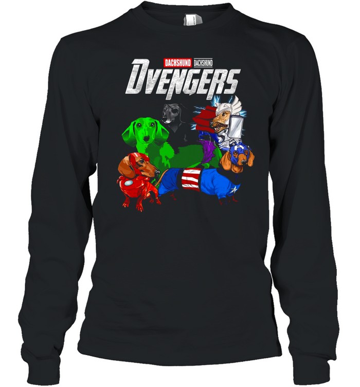 Marvel Avengers Endgame Dachshund Dvengers shirt Long Sleeved T-shirt