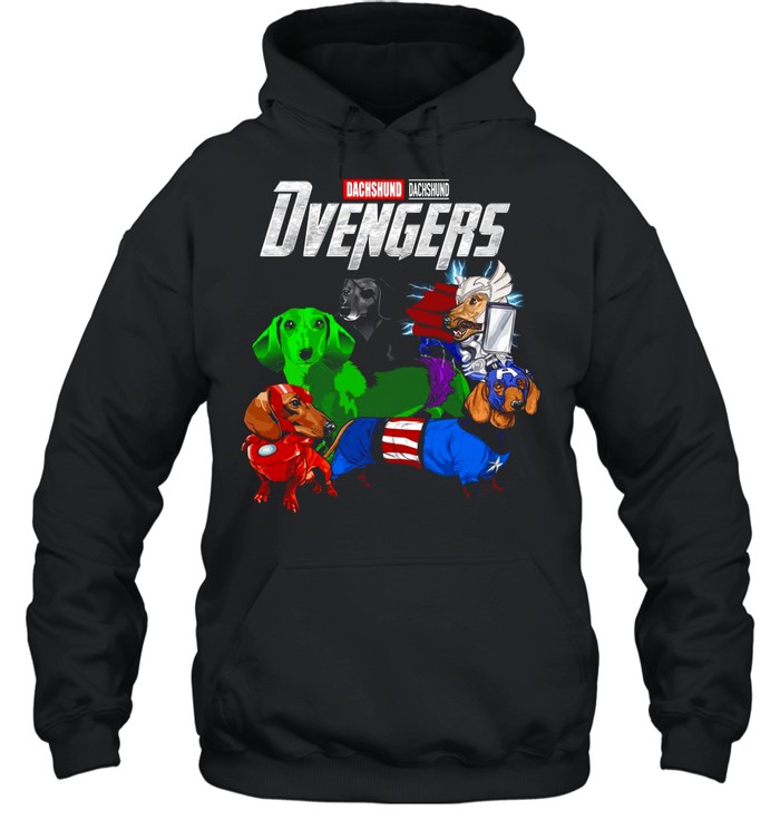 Marvel Avengers Endgame Dachshund Dvengers shirt Unisex Hoodie