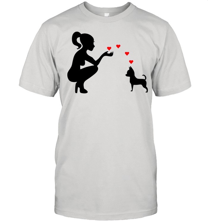 Chihuahua adorable hearts love shirt