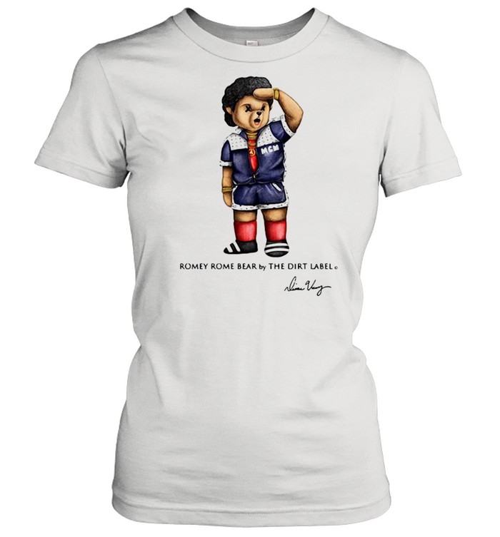 Romey Rome Bear By The Dirt Label shirt Classic Women's T-shirt