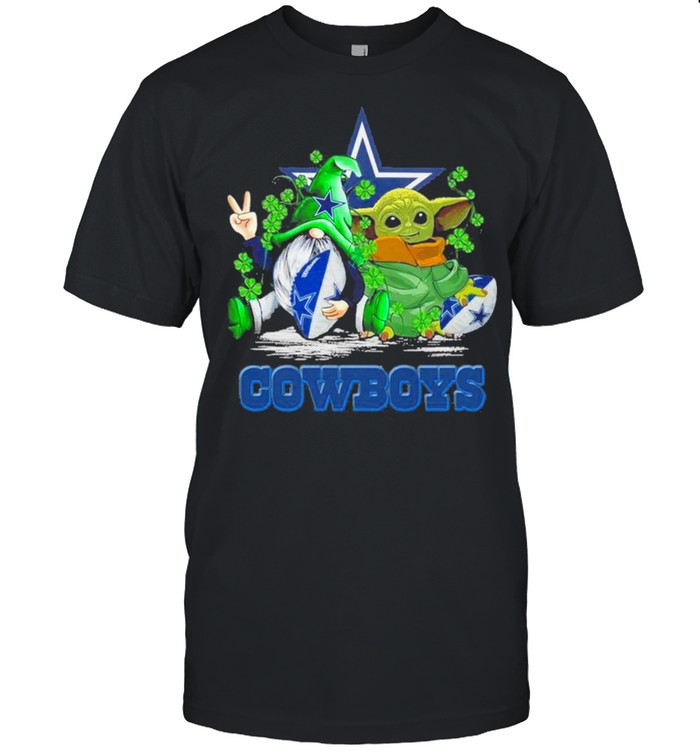 Baby Yoda and Gnomes St Patricks Day Dallas Cowboys 2021 shirt Classic Men's T-shirt