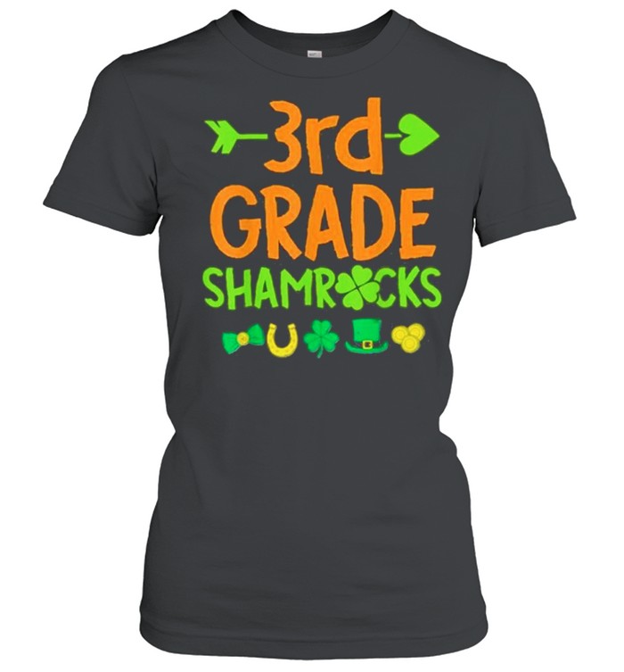 3rd Grade Shamrock St Patricks Day shirt Classic Women's T-shirt