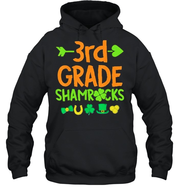3rd Grade Shamrock St Patricks Day shirt Unisex Hoodie