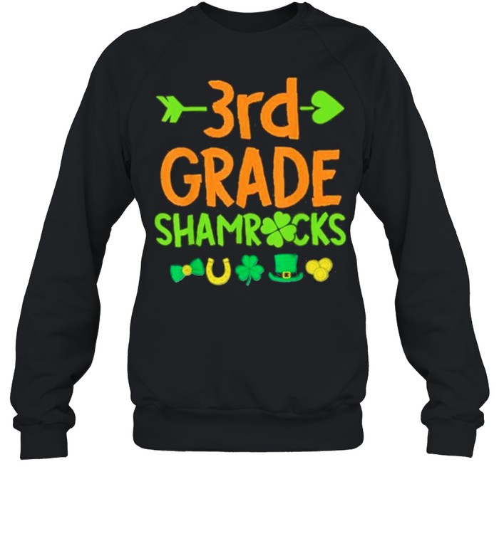 3rd Grade Shamrock St Patricks Day shirt Unisex Sweatshirt