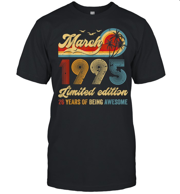 Vintage 26 Year Old 1995 Limited Edition 26th Birthday shirt