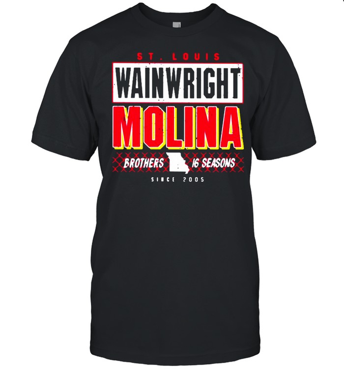 St Louis Wainwright Molina Brothers 16 Seasons shirt
