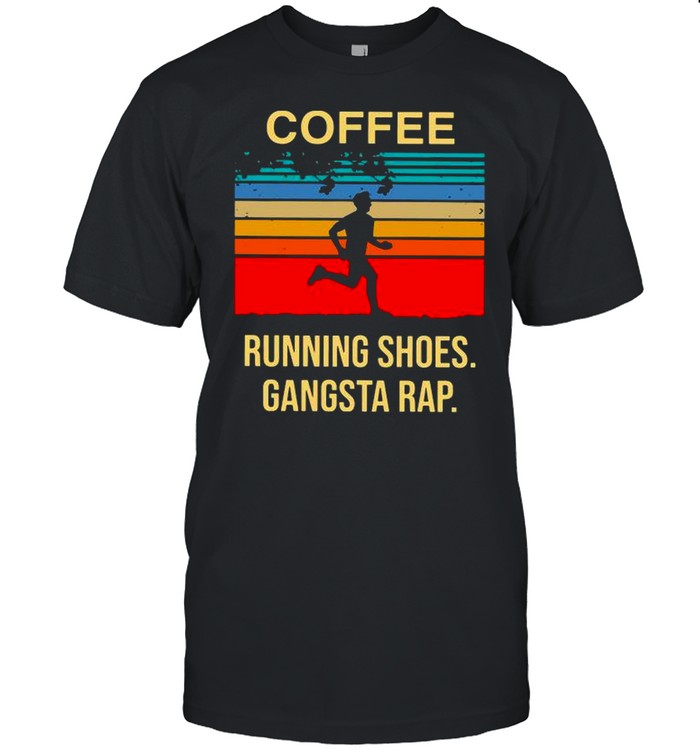 Retro Coffee Running Shoes Gangsta Rap Vintage shirt