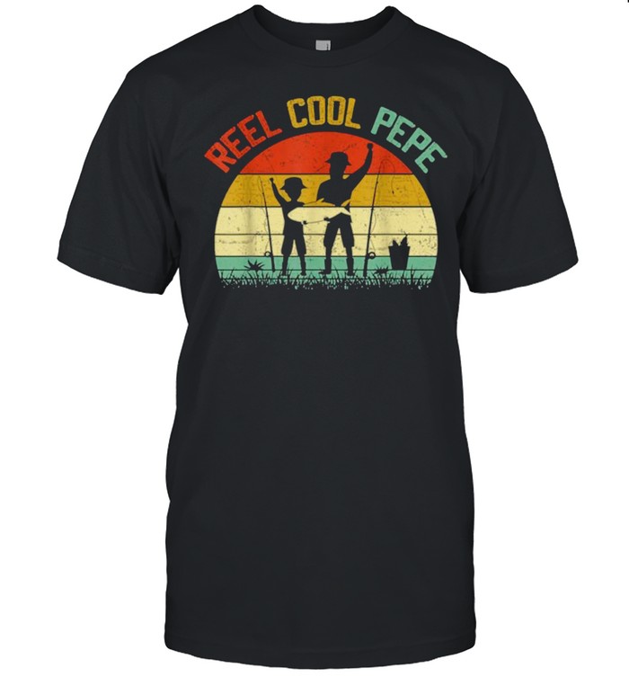 Reel Cool Pepe Vintage Fisherman Father’s Day shirt