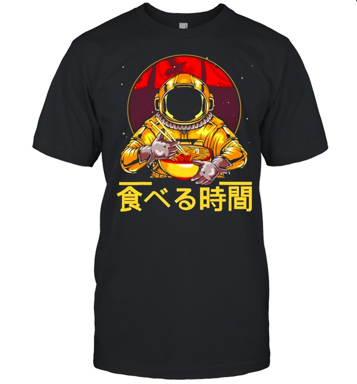 Ramen Astronaut Soba Udon Bowl Noodle Soup Funny shirt