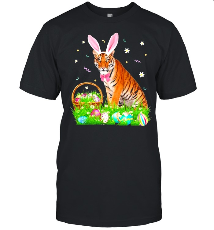 Tiger Easter Day Bunny Eggs Easter Costume shirt