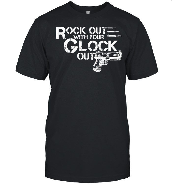 Rock out with your glock out gun shirt Classic Men's T-shirt