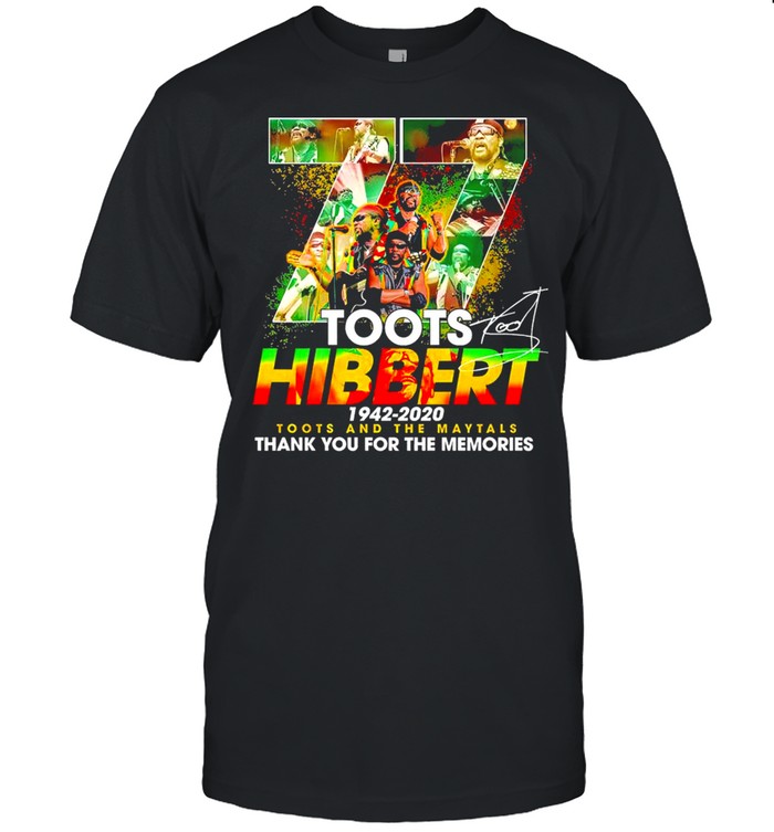 77 Toots Hibbert 1942 2020 Toots And The Maytals Thank You For The Memories SIgnature  Classic Men's T-shirt
