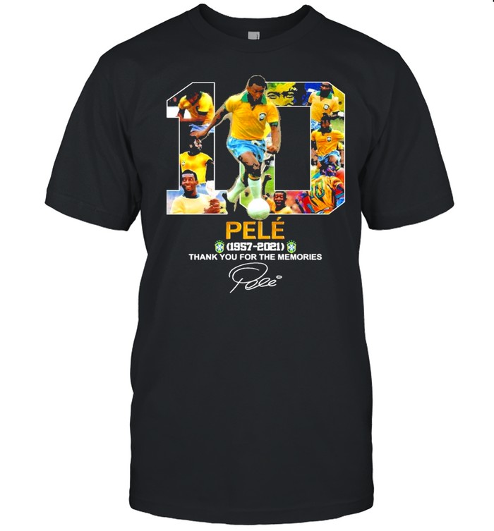 10 Pelé 1957 2021 thank You For The Memories Signature  Classic Men's T-shirt