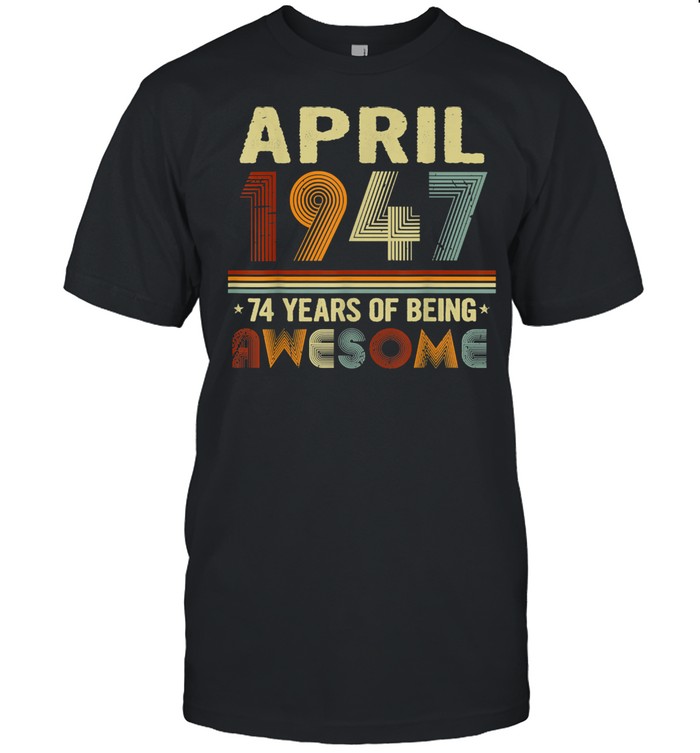 74 Years of Being Awesome 74 Years Old 74th Birthday shirt Classic Men's T-shirt