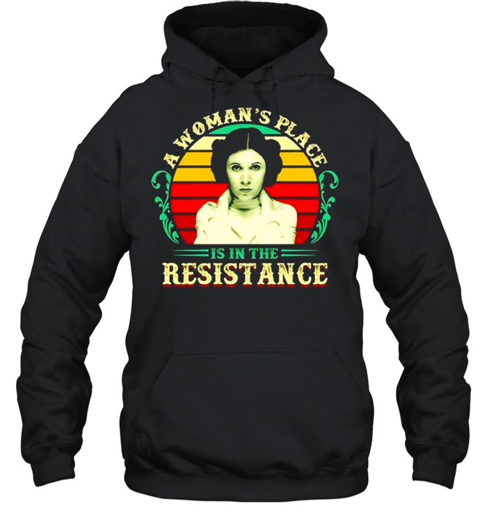 A woman’s place is in the resistance vintage shirt Unisex Hoodie