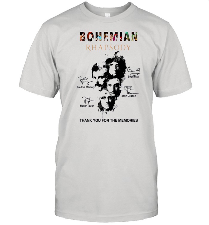 The Bohemian Rhapsody Signatures Thank You For The Memories shirt