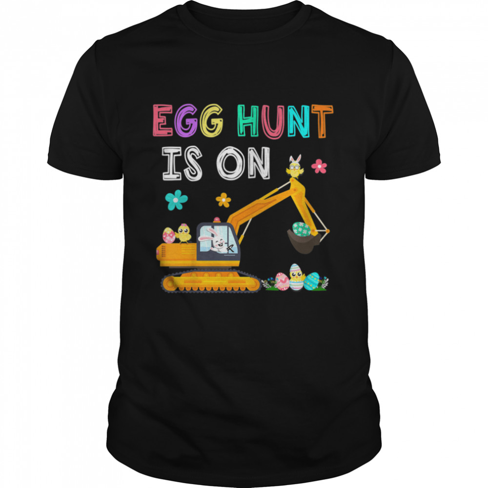 Happy Easter Bunny Excavator Easter Egg Hunt Is On Boys shirt Classic Men's T-shirt