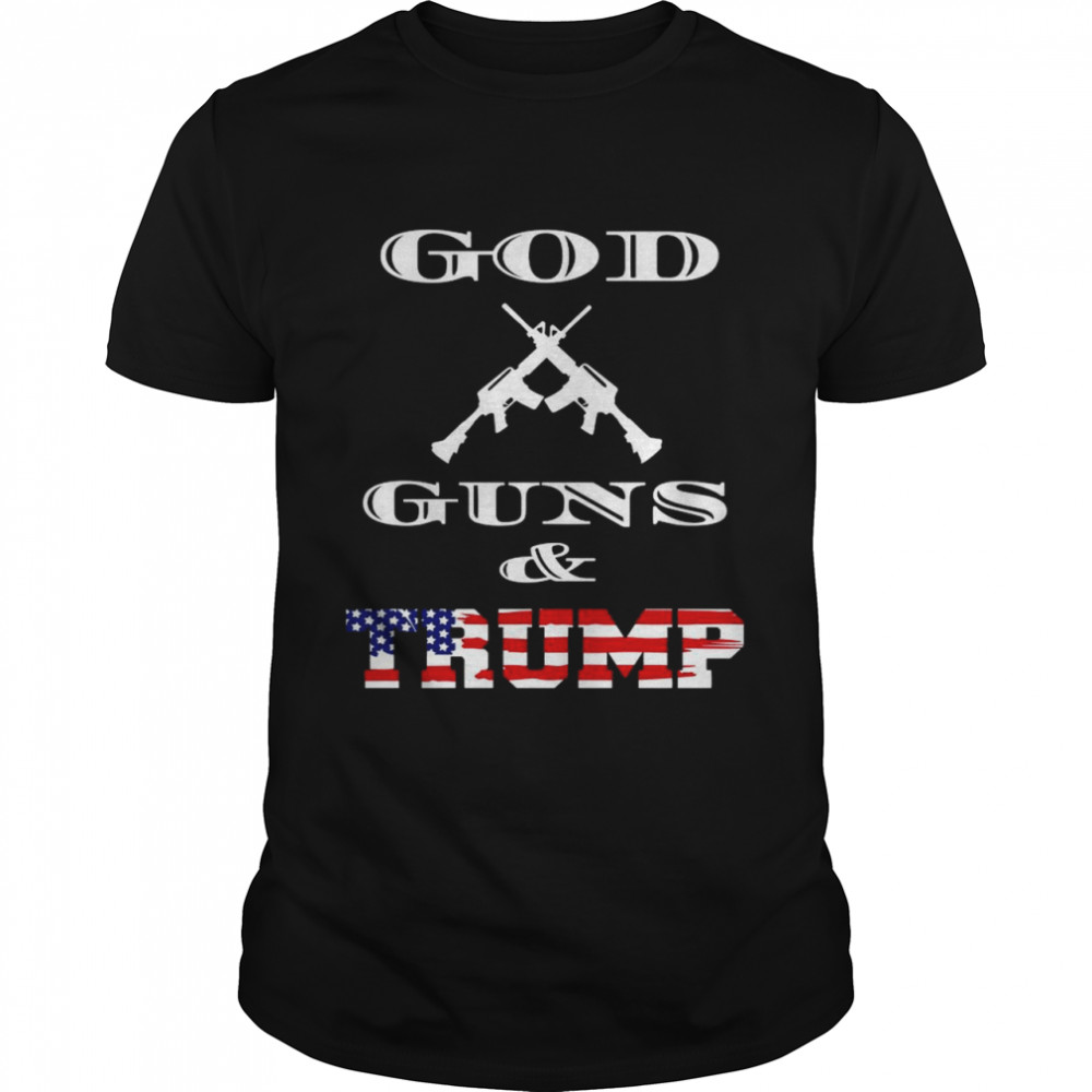 The God Guns And Trump American Flag shirt Classic Men's T-shirt