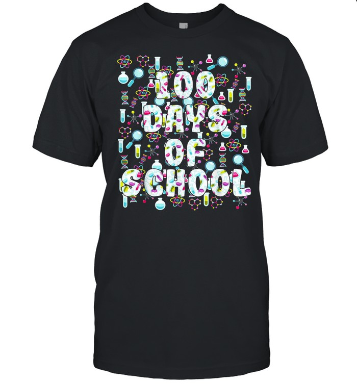 100 Days Of School Science Teacher Student Future T-shirt Classic Men's T-shirt