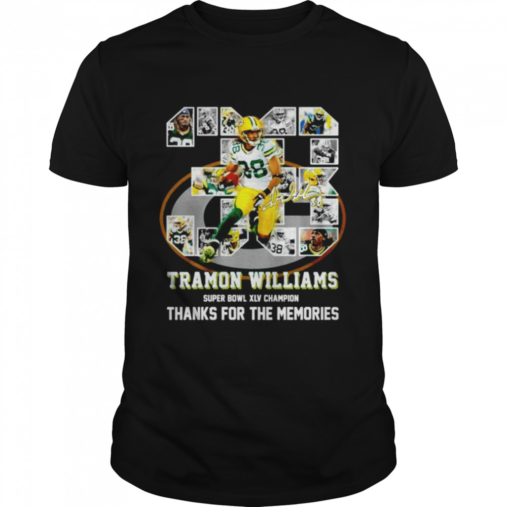 38 Tramon Williams super bowl XLV champion thanks for the memories shirt Classic Men's T-shirt