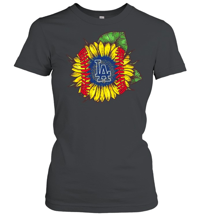 Los Angeles With Sunflower Baseball shirt Classic Women's T-shirt
