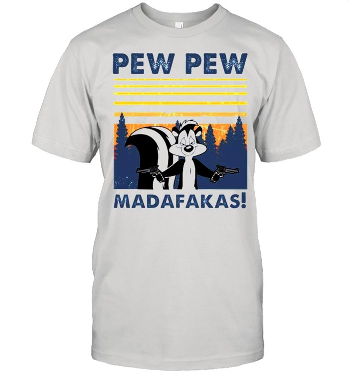Pepé Le Pew Pew Pew Madafakas vintage shirt Classic Men's T-shirt