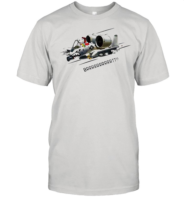 Snoopy fighter aircraft brrrtt shirt
