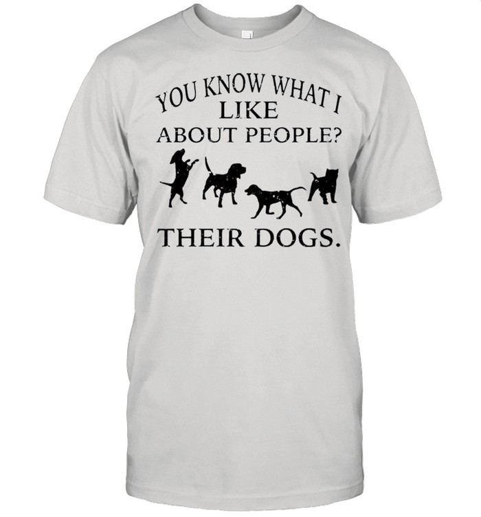 You know what i like about people their dogs shirt Classic Men's T-shirt