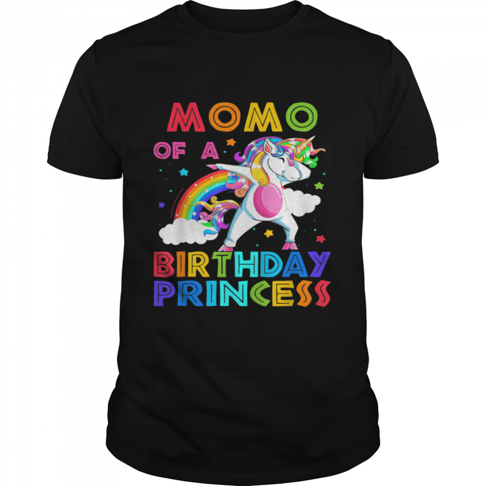 Momo Of The Birthday Princess Unicorn Rainbow shirt Classic Men's T-shirt