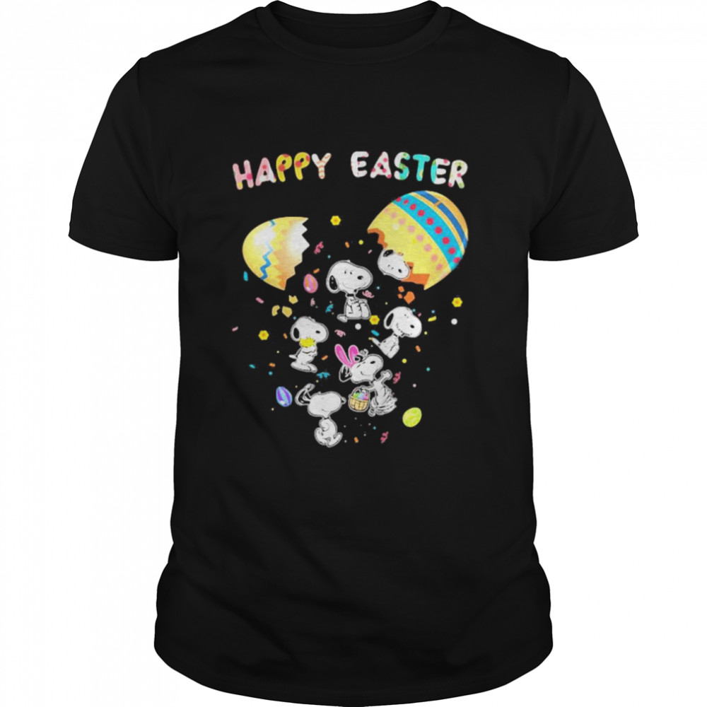 Happy Easter Egg Snoopy Rabbit  Classic Men's T-shirt