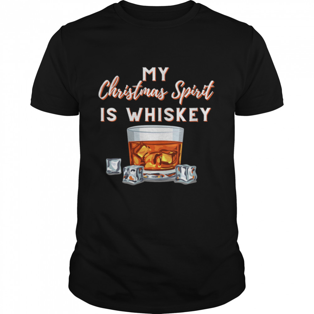Christmas Spirit Adult Humor Bourbon Whiskey Shirt