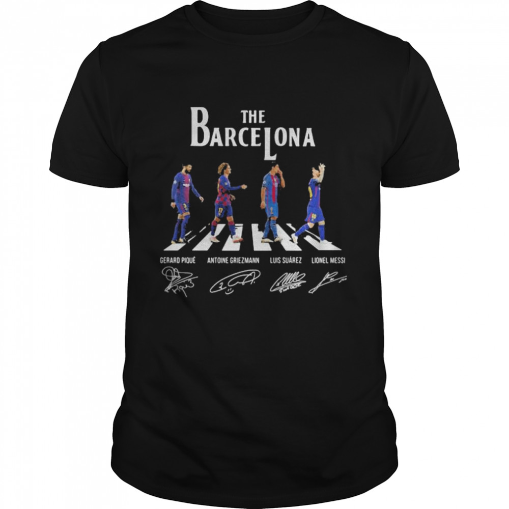 The Barcelona Soccer Crossing The Line Signatures Shirt