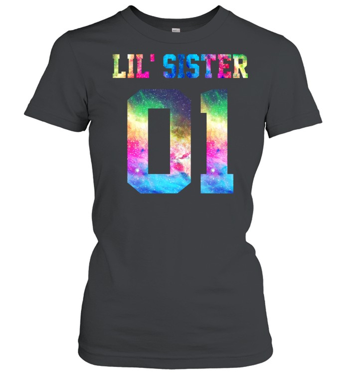 01 big sister 01 mid sister 01 lil' sister for 3 sisters Classic Women's T-shirt