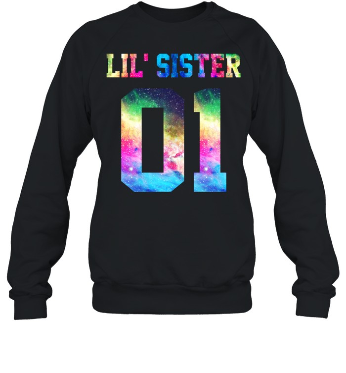 01 big sister 01 mid sister 01 lil' sister for 3 sisters Unisex Sweatshirt