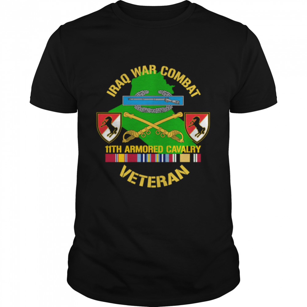11th Armored Cavalry Regiment Iraq War Combat Veteran  Classic Men's T-shirt