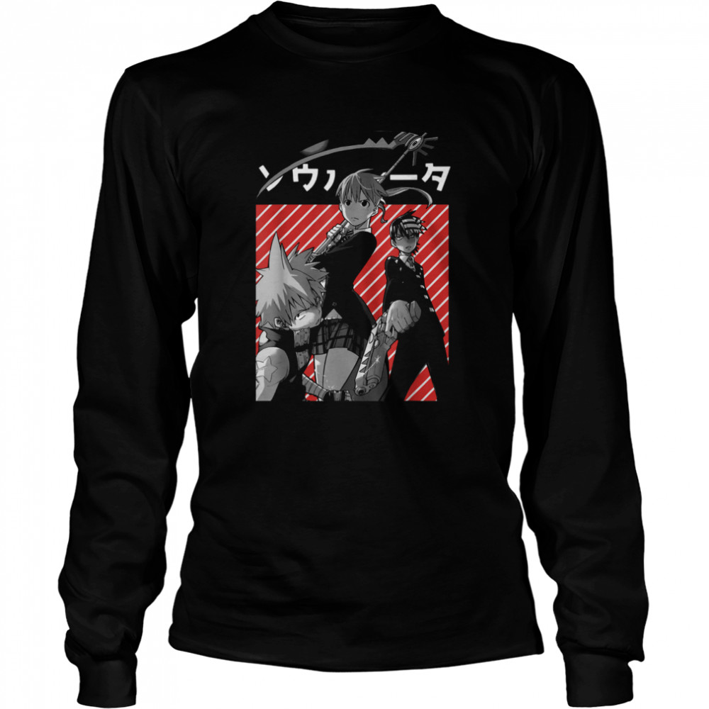 Graphic Eater Arts Soul Anime Vaporwave Distressed For shirt Long Sleeved T-shirt