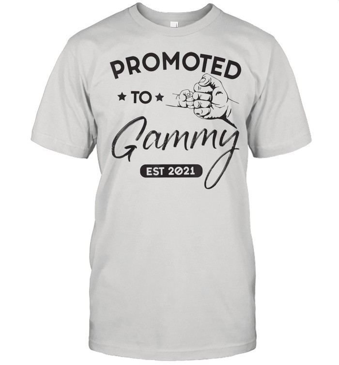 Promoted To Gammy Est 2021 Baby Family Shirt