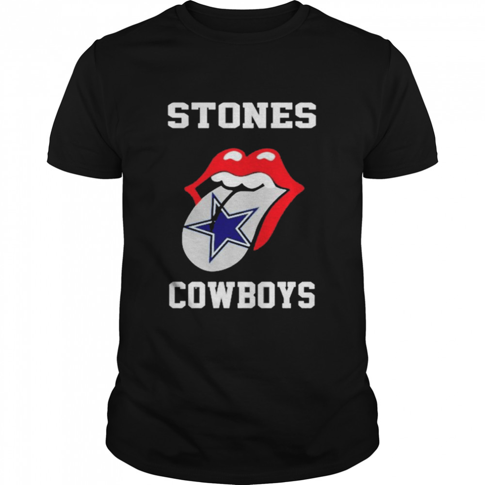 The Rolling Stones Dallas Cowboys lips shirt