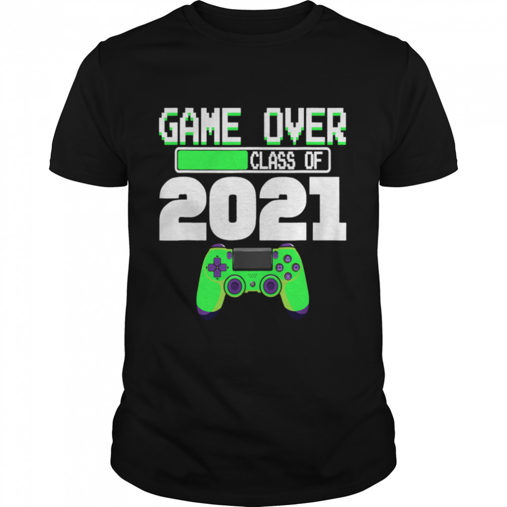 Game Over Class of 2021 Video Games Graduation Gamer Boy  Classic Men's T-shirt