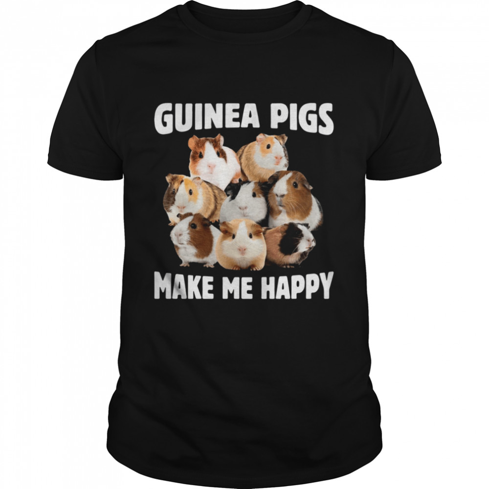 Guinea Pigs Make Me Happy Humans Make My Head Hurt shirt Classic Men's T-shirt
