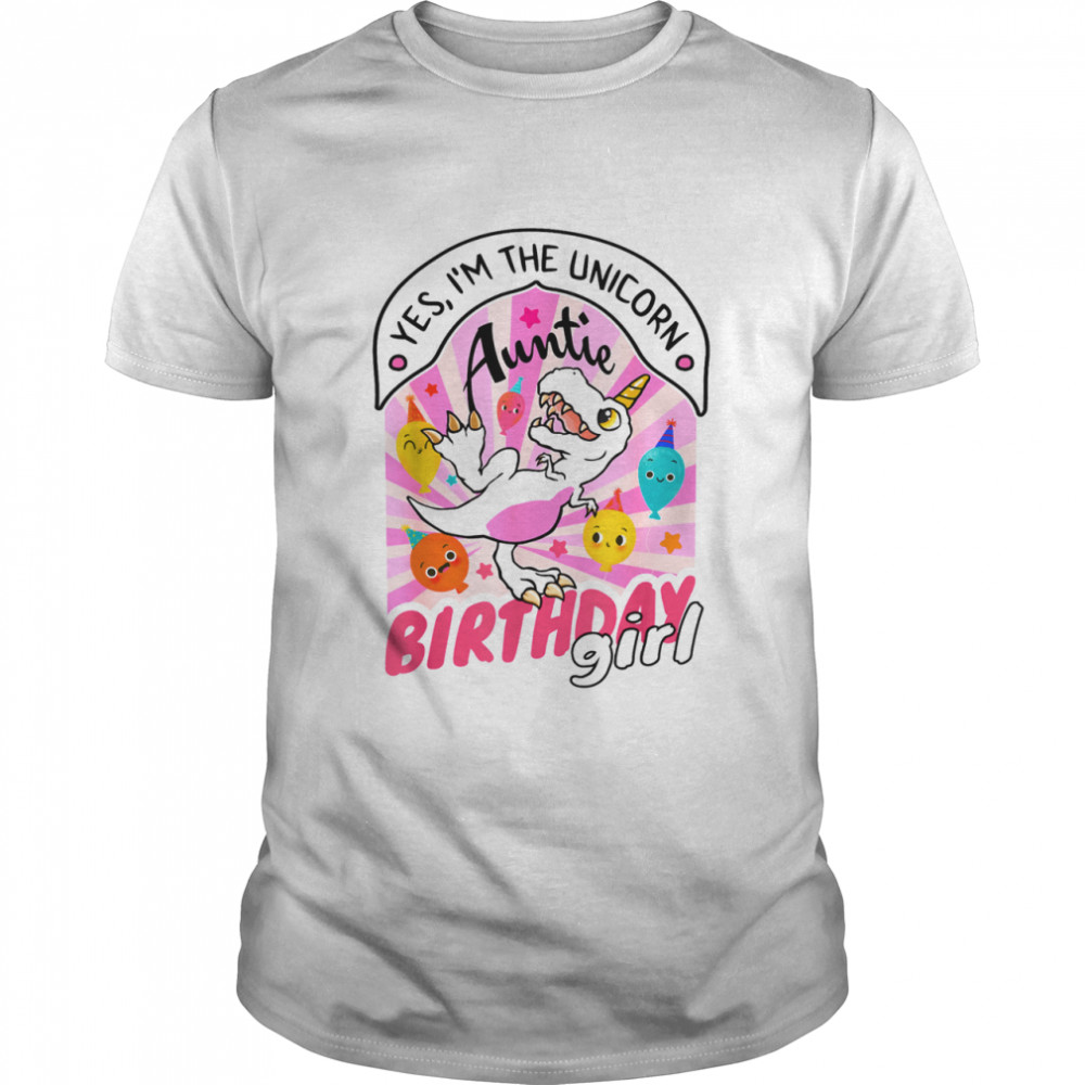 Auntie of Birthday Girl Birthday Girl Family Matching Shirt