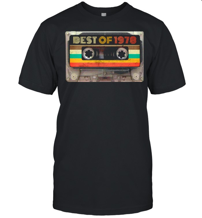 Best Of 1978 43rd Birthday Vintage Cassette Tape Retro  Classic Men's T-shirt