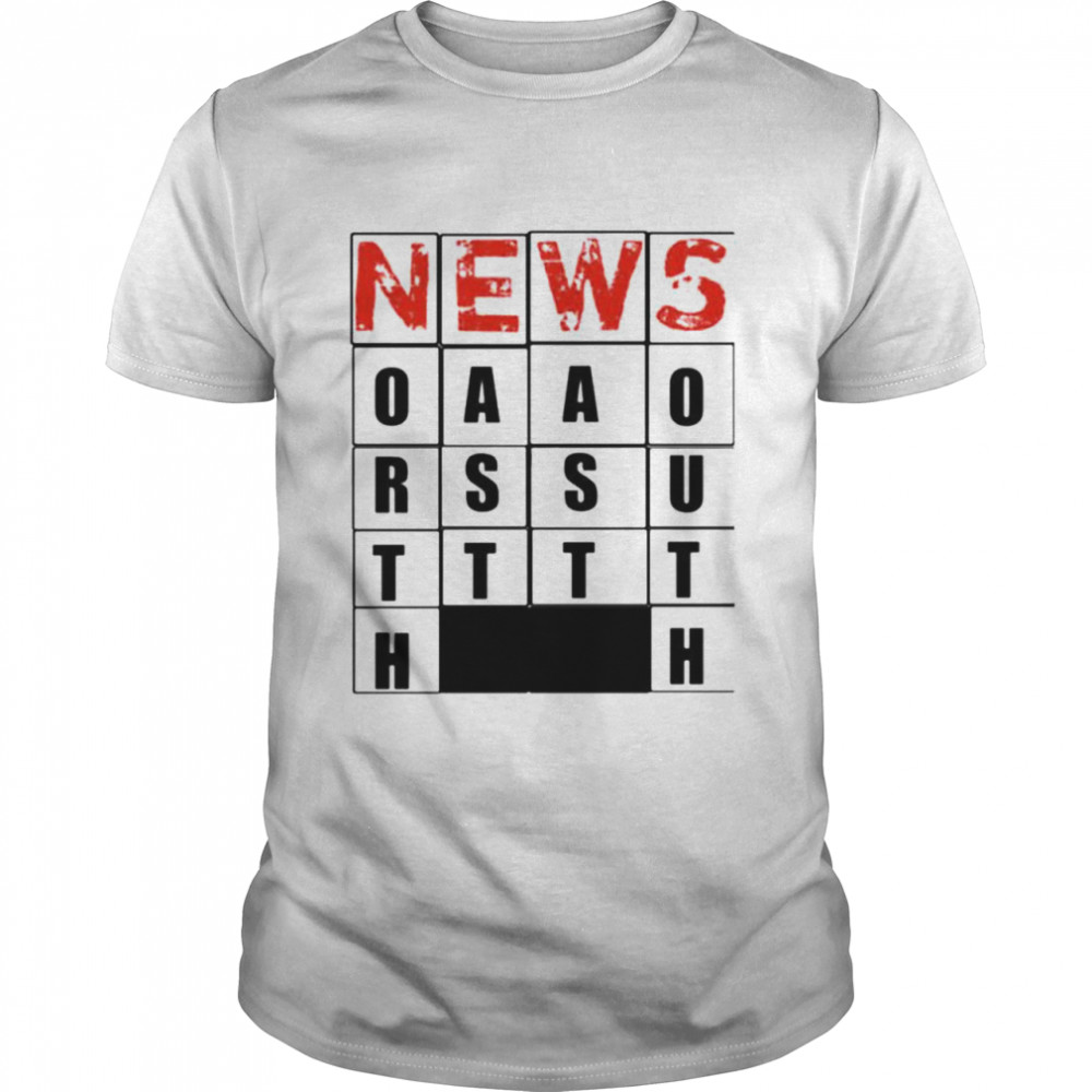 Hot NEWS casual crossword shirt
