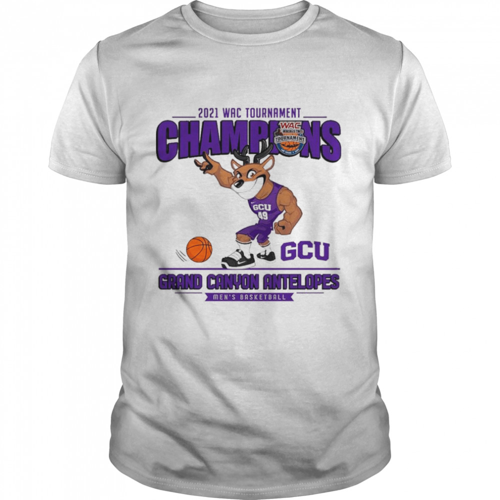 GCU Grand Canyon Antelopes 2021 Wac Tournament Champions Men’s Basketball shirt Classic Men's T-shirt
