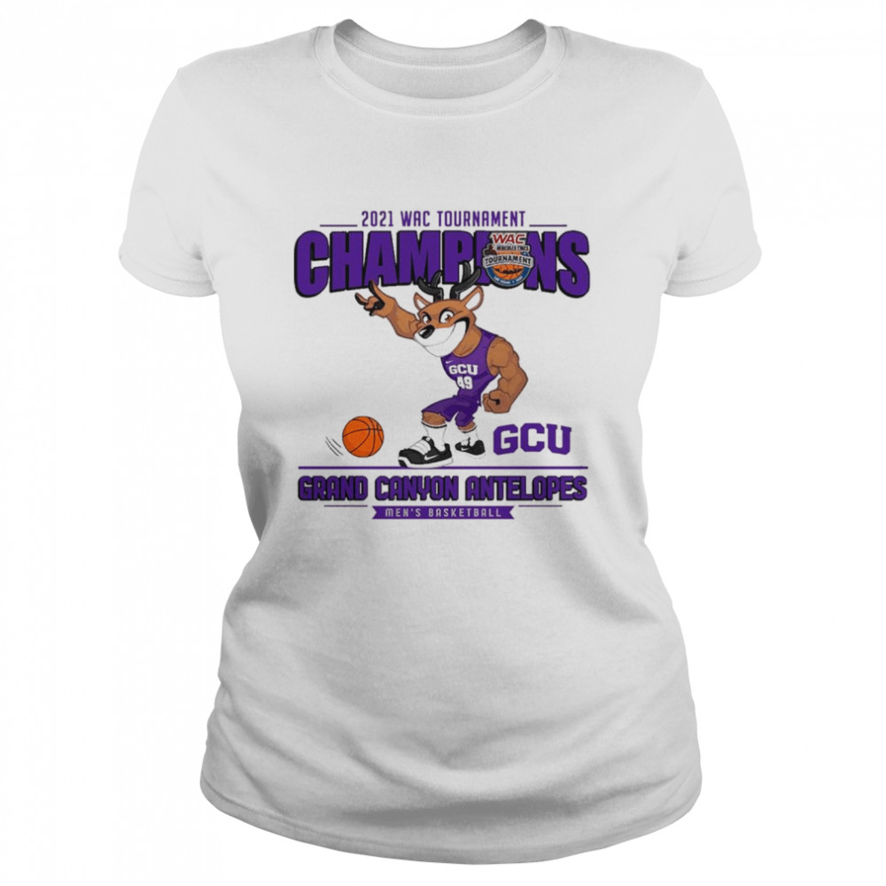 GCU Grand Canyon Antelopes 2021 Wac Tournament Champions Men’s Basketball shirt Classic Women's T-shirt