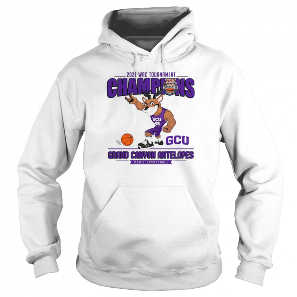 GCU Grand Canyon Antelopes 2021 Wac Tournament Champions Men’s Basketball shirt Unisex Hoodie